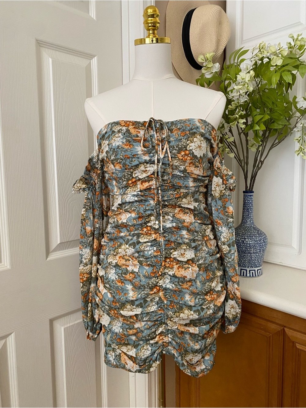 HELLO MOLLY BASQUE COUNTRY DRESS SAGE